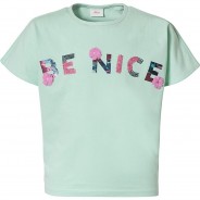 Preisvergleich für Oberteile: T-Shirt  aqua Gr. 140 Mädchen Kinder