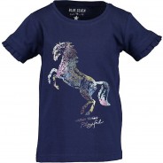 Preisvergleich für Oberteile: T-Shirt  blau Gr. 104 Mädchen Kleinkinder