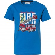 Preisvergleich für Oberteile: T-Shirt  blau Gr. 116/122 Jungen Kinder