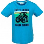 Preisvergleich für Oberteile: T-Shirt  blau Gr. 116/122 Jungen Kinder