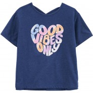 Preisvergleich für Oberteile: T-Shirt  blau Gr. 116/122 Mädchen Kinder
