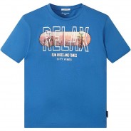 Preisvergleich für Oberteile: T-Shirt  blau Gr. 152 Jungen Kinder