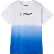 Preisvergleich für Oberteile: T-Shirt  blau/weiß Gr. 116 Jungen Kinder