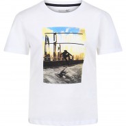 Preisvergleich für Oberteile: T-Shirt BOSLEY V  weiß Gr. 116 Jungen Kinder