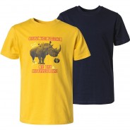 Preisvergleich für Oberteile: T-Shirt Doppelpack  gelb-kombi Gr. 104 Jungen Kleinkinder