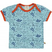 Preisvergleich für Oberteile: T-Shirt Druck T-Shirts hellblau Gr. 98/104
