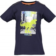 Preisvergleich für Oberteile: T-Shirt  dunkelblau Gr. 104 Jungen Kleinkinder
