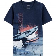 Preisvergleich für Oberteile: T-Shirt  dunkelblau Gr. 104 Jungen Kleinkinder