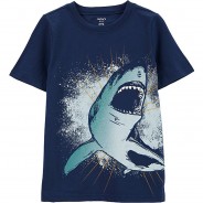 Preisvergleich für Oberteile: T-Shirt  dunkelblau Gr. 104 Jungen Kleinkinder