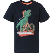 Preisvergleich für Oberteile: T-Shirt  dunkelblau Gr. 104/110 Jungen Kinder