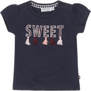 Preisvergleich für Oberteile: T-Shirt  dunkelblau Gr. 110 Mädchen Kleinkinder