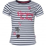 Preisvergleich für Oberteile: T-Shirt  dunkelblau Gr. 116/122 Mädchen Kinder