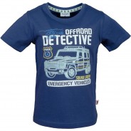 Preisvergleich für Oberteile: T-Shirt  dunkelblau Gr. 128/134 Jungen Kinder