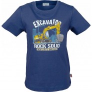Preisvergleich für Oberteile: T-Shirt  dunkelblau Gr. 128/134 Jungen Kinder