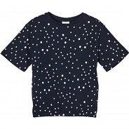 Preisvergleich für Oberteile: T-Shirt  dunkelblau Gr. 128/134 Mädchen Kinder