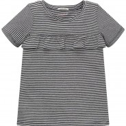 Preisvergleich für Oberteile: T-Shirt  dunkelblau Gr. 128/134 Mädchen Kinder