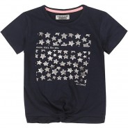 Preisvergleich für Oberteile: T-Shirt  dunkelblau Gr. 140 Mädchen Kinder