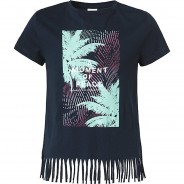 Preisvergleich für Oberteile: T-Shirt  dunkelblau Gr. 170/176 Mädchen Kinder