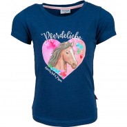 Preisvergleich für Oberteile: T-Shirt  dunkelblau Gr. 92/98 Mädchen Kleinkinder
