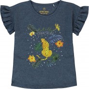 Preisvergleich für Oberteile: T-Shirt  dunkelblau Gr. 98 Mädchen Kleinkinder