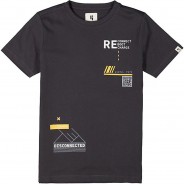 Preisvergleich für Oberteile: T-Shirt  dunkelgrau Gr. 152/158 Jungen Kinder