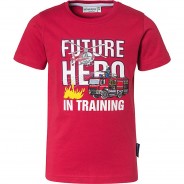 Preisvergleich für Oberteile: T-Shirt , Fahrzeuge rot Gr. 104/110 Jungen Kleinkinder
