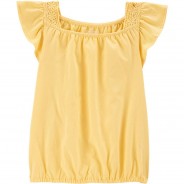 Preisvergleich für Oberteile: T-Shirt  gelb Gr. 128 Mädchen Kinder