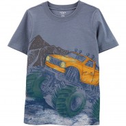 Preisvergleich für Oberteile: T-Shirt  grau Gr. 128/134 Jungen Kinder