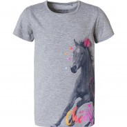 Preisvergleich für Oberteile: T-Shirt  grau Gr. 98 Mädchen Kleinkinder