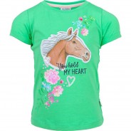 Preisvergleich für Oberteile: T-Shirt  grün Gr. 128/134 Mädchen Kinder