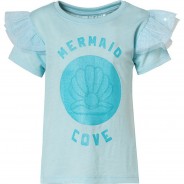 Preisvergleich für Oberteile: T-Shirt  hellblau Gr. 104/110 Mädchen Kleinkinder