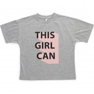 Preisvergleich für Oberteile: T-Shirt  hellgrau Gr. 134/140 Mädchen Kinder