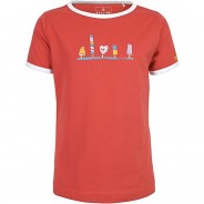 Preisvergleich für Oberteile: T-Shirt Icecream Eis Print  orange Gr. 164/170 Mädchen Kinder