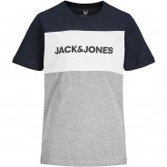 Preisvergleich für Oberteile: T-Shirt JJELOGO  dunkelblau Gr. 152 Jungen Kinder