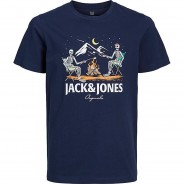 Preisvergleich für Oberteile: T-Shirt JORSUNNYSKULL  dunkelblau Gr. 164 Jungen Kinder
