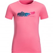 Preisvergleich für Oberteile: T-Shirt JUMPING WOLF T K  pink Gr. 152 Mädchen Kinder