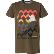 Preisvergleich für Oberteile: T-Shirt KERENS  dunkelgrün Gr. 152 Jungen Kinder