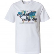 Preisvergleich für Oberteile: T-Shirt kurzarm - T-Shirts - weiß Gr. 134/140 Jungen Kinder