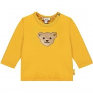 Preisvergleich für Oberteile: T-Shirt langarm Best Friends mit großem Teddybär T-Shirts gelb Gr. 68 Mädchen Kinder
