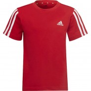 Preisvergleich für Oberteile: T-Shirt LK 3S , Organic Cotton rot/weiß Gr. 122 Jungen Kinder