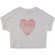 Preisvergleich für Oberteile: T-Shirt LPVANNA  weiß Gr. 116 Mädchen Kinder