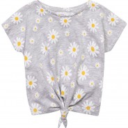 Preisvergleich für Oberteile: T-Shirt MARL DAISIES  grau Gr. 104/110 Mädchen Kleinkinder