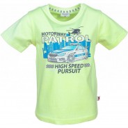 Preisvergleich für Oberteile: T-Shirt  neongelb Gr. 116/122 Jungen Kinder