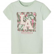 Preisvergleich für Oberteile: T-Shirt NKFJESA  grün Gr. 122/128 Mädchen Kinder