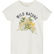 Preisvergleich für Oberteile: T-Shirt NKFJESA  offwhite Gr. 146/152 Mädchen Kinder