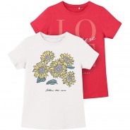 Preisvergleich für Oberteile: T-Shirt NKFVEEN Doppelpack  pink Gr. 122/128 Mädchen Kinder
