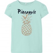 Preisvergleich für Oberteile: T-Shirt NKFVIBEKE  türkis Gr. 158/164 Mädchen Kinder
