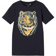 Preisvergleich für Oberteile: T-Shirt NKMBERTEL  dunkelblau Gr. 122/128 Jungen Kinder
