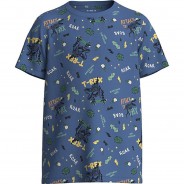 Preisvergleich für Oberteile: T-Shirt NKMBUBBY  blau Gr. 122/128 Jungen Kinder