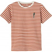 Preisvergleich für Oberteile: T-Shirt NKMFAI  braun Gr. 134/140 Jungen Kinder